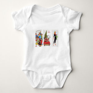 Rockabilly Weihnachten Baby Strampler