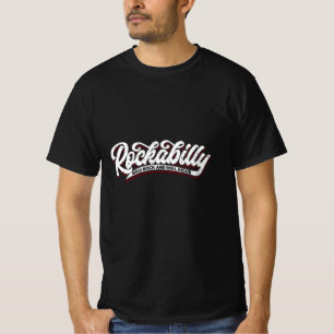 Rockabilly Wild Rock'n'Roll - Typo - neg T-Shirt