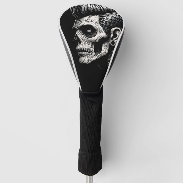 Rockabilly Zombie Vibes Golf Headcover (Vorderseite)