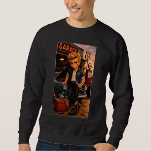 Rockachibi Dean – Vintage Geschenkidee Sweatshirt