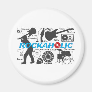 Rockaholic Magnet