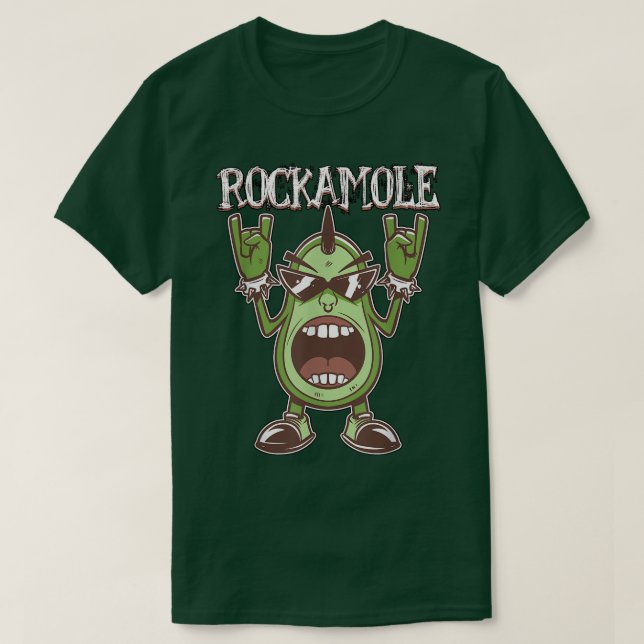 Rockamole Avocado Rock'n'Roll T-Shirt (Design vorne)