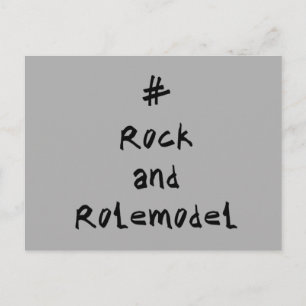 #RockandRolemodel - Black Postkarte