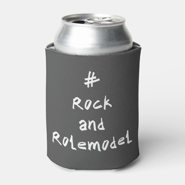 #RockandRolemodel - Weiß. Dosenkühler (Kanne Vorderseite)