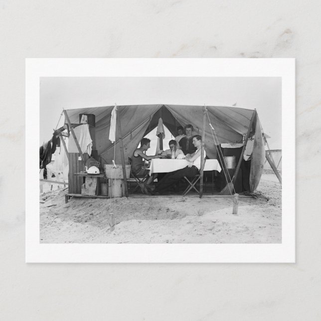 Rockaway Beach Card Game, 1910 Postkarte (Vorderseite)