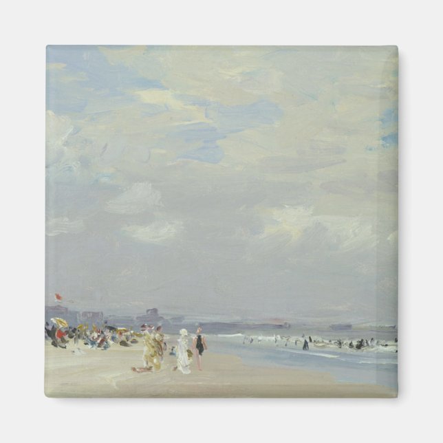 Rockaway Beach (New York) (von E.H. Potthast) Magnet (Vorne)