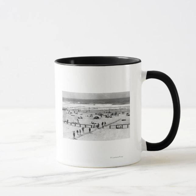 Rockaway, Oregon Beach Szene und Baden Tasse (Rechts)