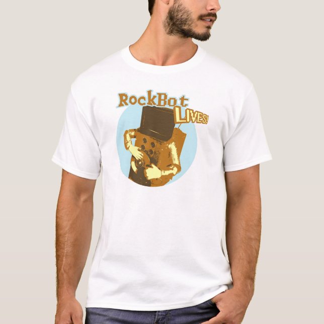 Rockbot Leben! T-Shirt (Vorderseite)