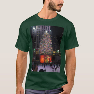 Rockefeller Center Christmas Tree Scene T-Shirt