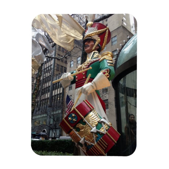 Rockefeller Center Drummer Boy Christmas New York Magnet (Vertikal)