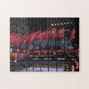 Rockefeller Center Ice Skaten Rink NYC Foto