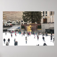 Rockefeller Center Ice Skaten Rink NYC Foto
