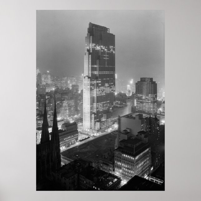 Rockefeller Center New York NY 1933 Poster (Vorne)