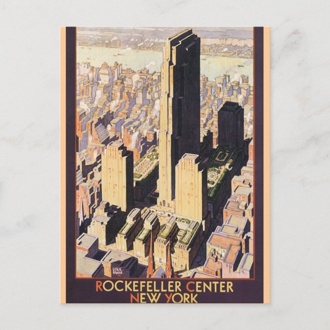 Rockefeller Center New York Postkarte (Vorderseite)
