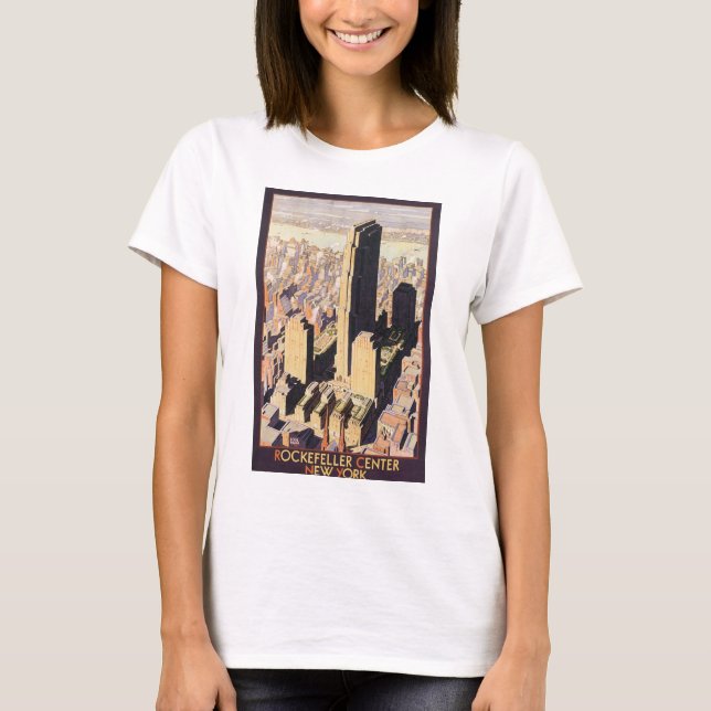 Rockefeller Center New York T-Shirt (Vorderseite)