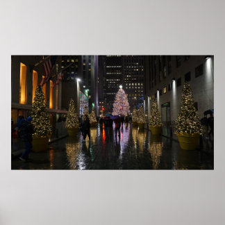 Rockefeller Center Weihnachtsbaum zum Nachdenken Poster