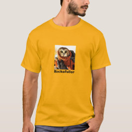 Rockefeller die Eule, Gold, T-Shirt