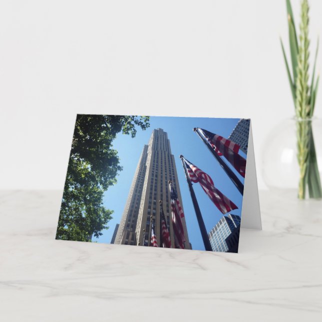 Rockefeller-Flags Karte (Vorderseite)