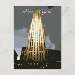 Rockefeller Plaza Postcard Postkarte
