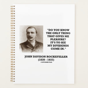 Rockefeller, um zu sehen, wie meine Dividenden kom Planer