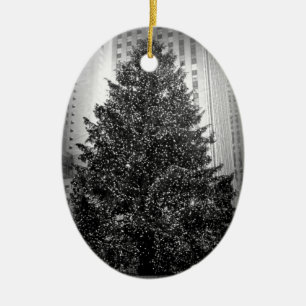 Rockefeller-Weihnachtsbaum-Verzierung Keramikornament