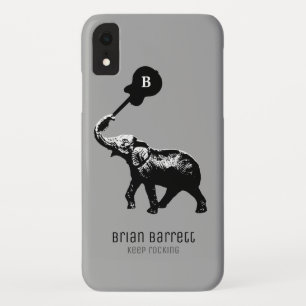Rocken behalten, Elefant mit Gitarre iPhone XR Hülle