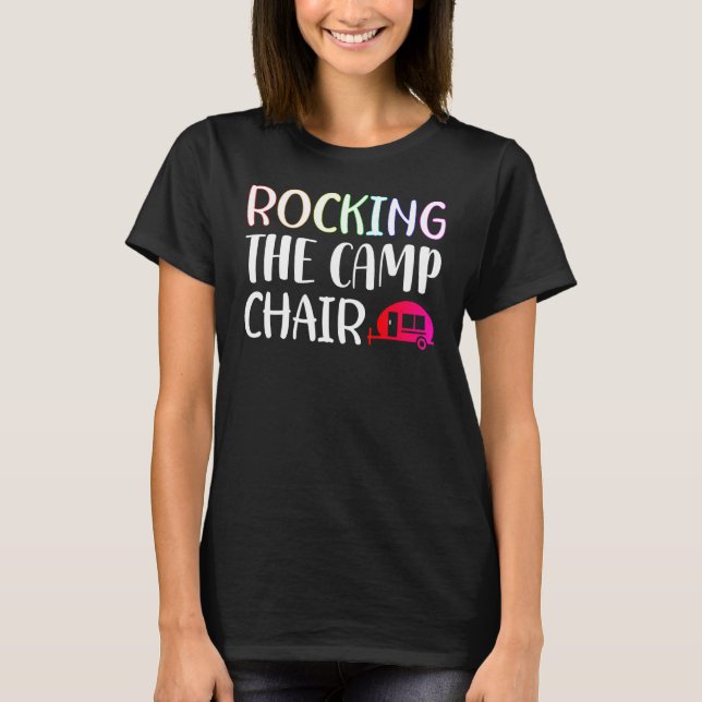 Rocken des Campings für den Campingstuhl für Kinde T-Shirt (Vorderseite)