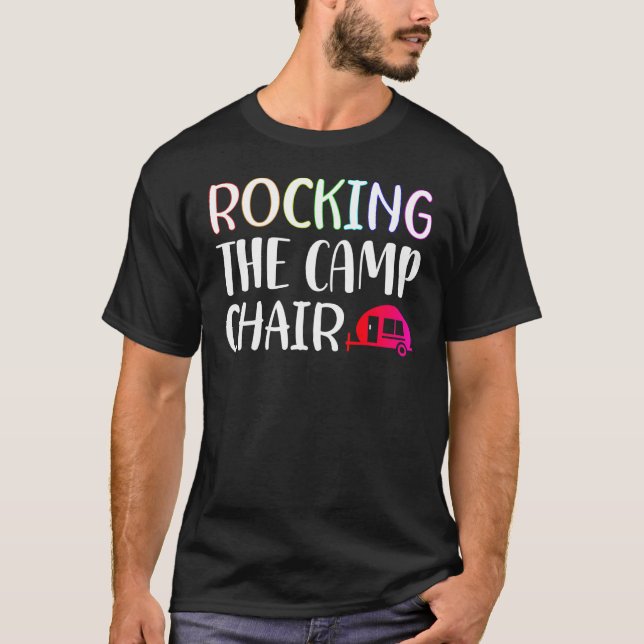 Rocken des Campings für den Campingstuhl für Kinde T-Shirt (Vorderseite)