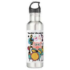 Rocken des Schweins Edelstahlflasche