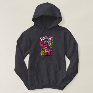 Rockender Dino T-Rex – Lustiger Dinosaurier-Musikl Hoodie