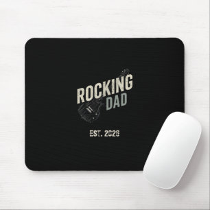 Rockender Vater Retro-Elektroguitarre-Mauspad Mousepad