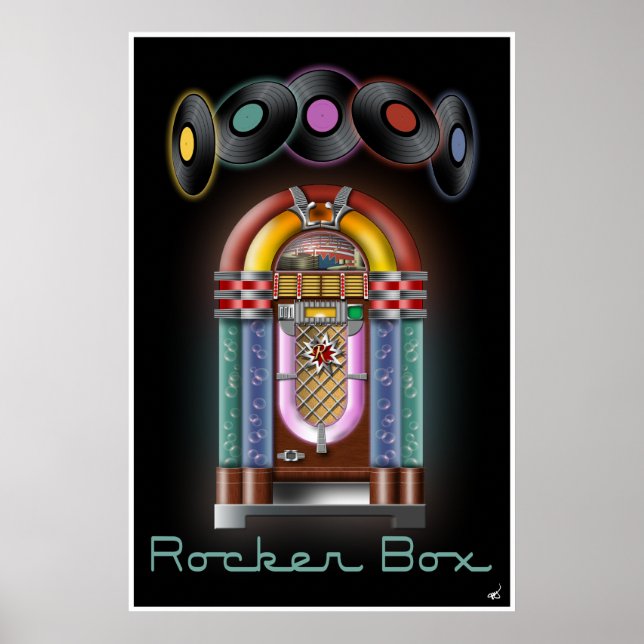 Rocker Box Jukebox Poster (Vorne)