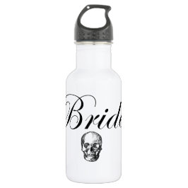 Rocker-Braut Goth Schädel-Wasser-Flasche Trinkflasche