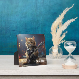 Rocker Cat Fotoplatte