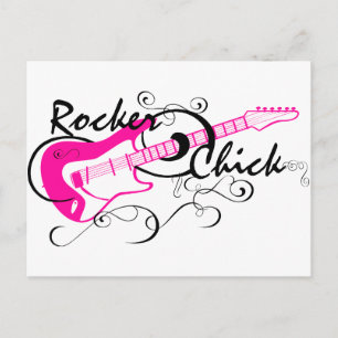 Rocker Chick Postkarte