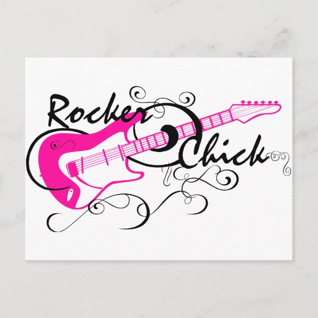 Rocker Chick Postkarte (Vorderseite)