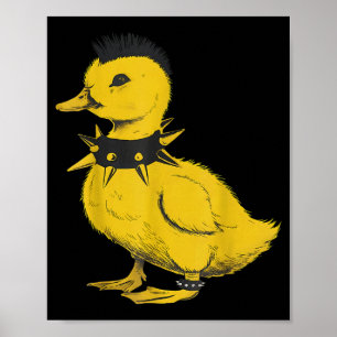 Rocker-Ente Punk-Metal-Rock-and-Roll-Musik-Kleinki Poster