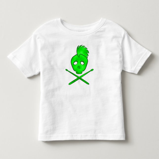 Rocker (grünes) Toddler T Kleinkind T-shirt (Vorderseite)