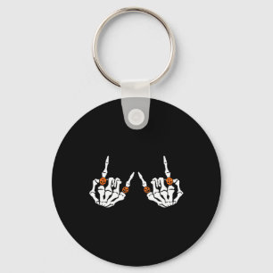 Rocker Hand Sign Rock Skeleton Pumpkin Skull Rings Schlüsselanhänger