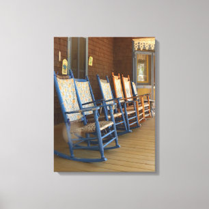 Rocker in einer Reihe - Martha's Vineyard Leinwanddruck