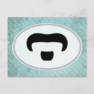 Rocker Mustache Postkarte