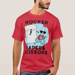 Rocker Paper and Scissors Funny Game Puff 1 T-Shirt