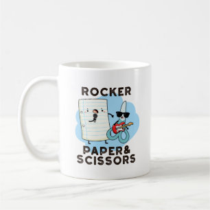 Rocker Paper and Scissors Funny Game Puff Kaffeetasse