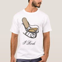 Rocker, schaukele ich, sitze, Schaukelstuhl vor