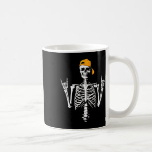 Rocker Skeleton Cap Skater Cool Halloween Punk Roc Kaffeetasse
