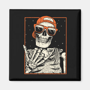 Rocker Skeleton Hand Rock on Costume Fun Halloween Magnet