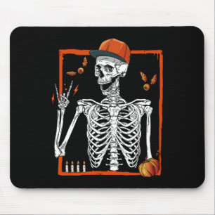Rocker Skeleton Hand Rock on Costume Fun Halloween Mousepad