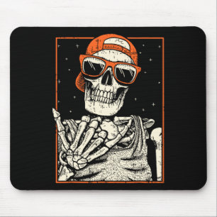 Rocker Skeleton Hand Rock on Costume Fun Halloween Mousepad