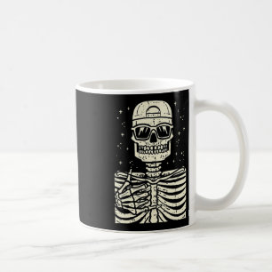 Rocker Skeleton Rock Cool Goth Halloween Men Boys Kaffeetasse