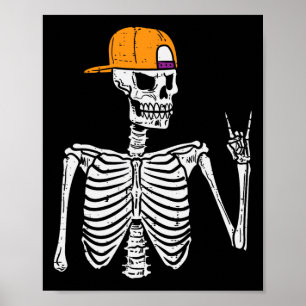 Rocker Skeleton Rock Hand Schild Halloween Kostüm